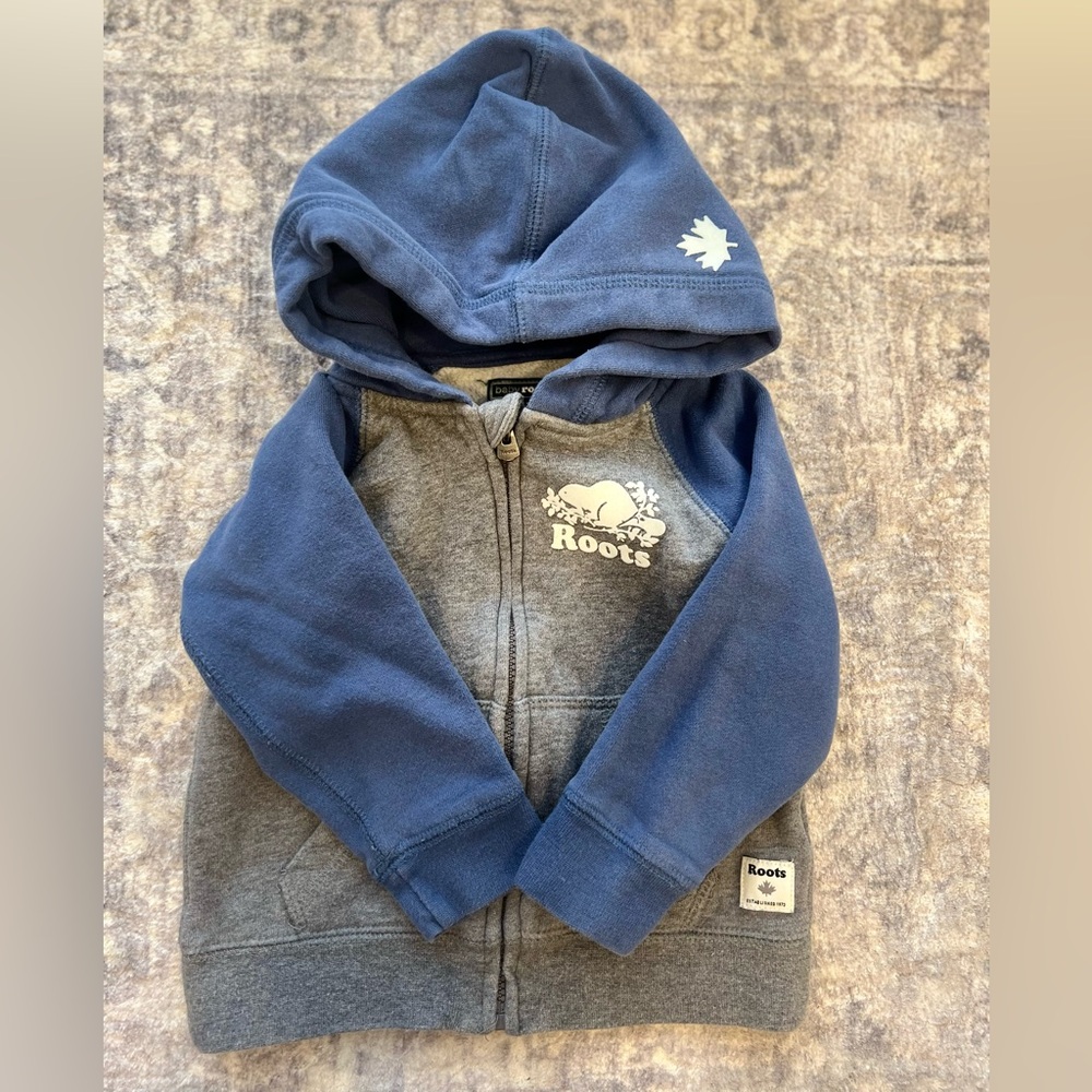 Roots baby zip up hoodie 18-24m